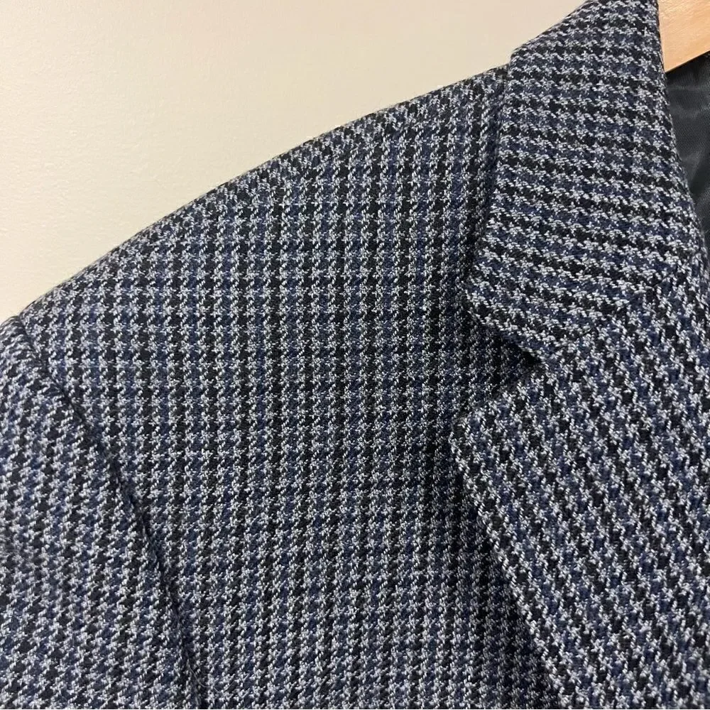Ralph Lauren grey/navy/black houndstooth blazer 40R